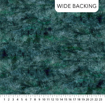 Migration Stonehenge - Wide Back Quilting Cotton Fabric - Dark Teal - 108"
