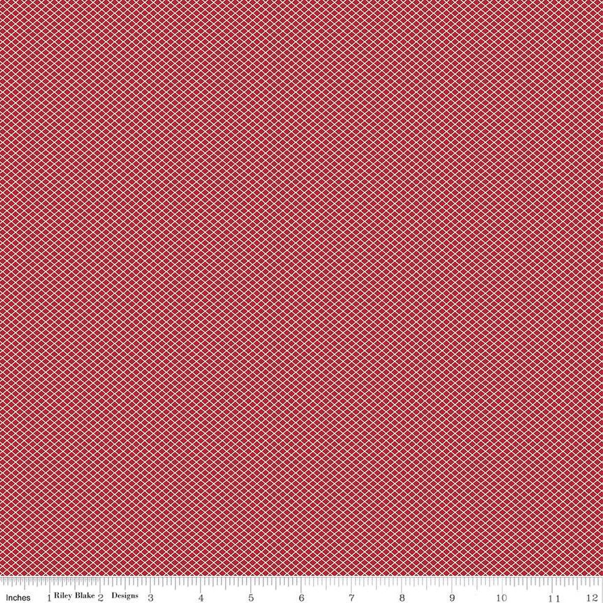 Bee Plaids – Quilting Cotton Fabric – October - Red