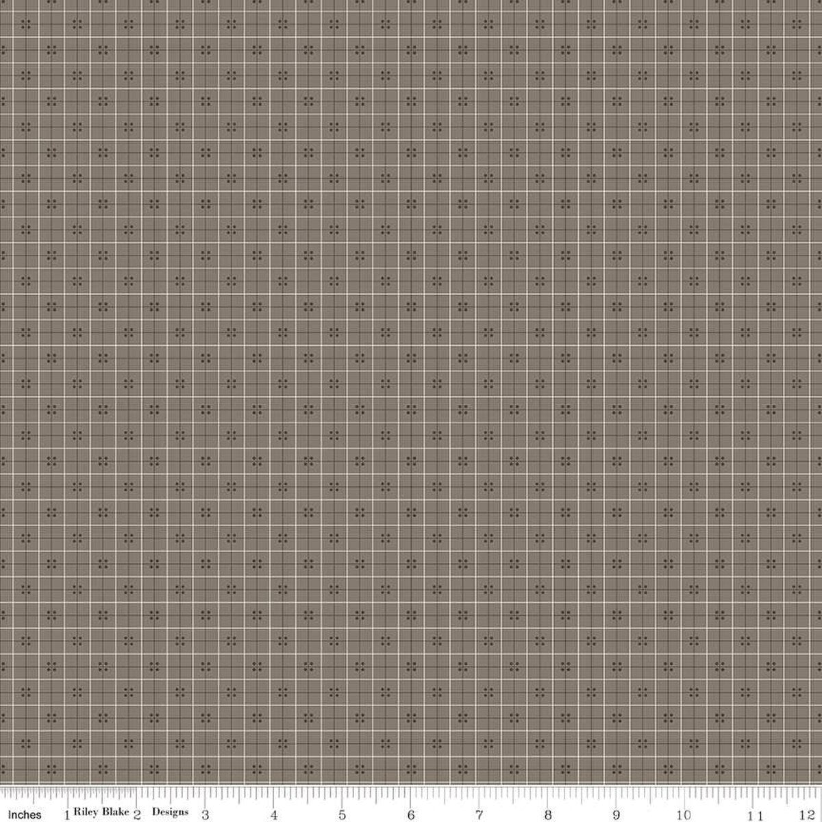 Bee Plaids – Quilting Cotton Fabric – Cider - Pebble