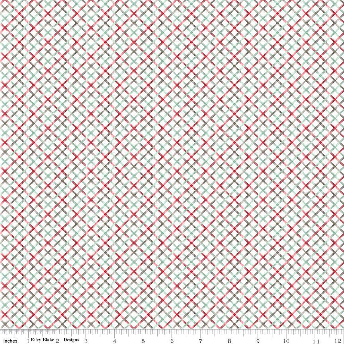 Bee Plaids – Quilting Cotton Fabric – Homespun - Sea Glass
