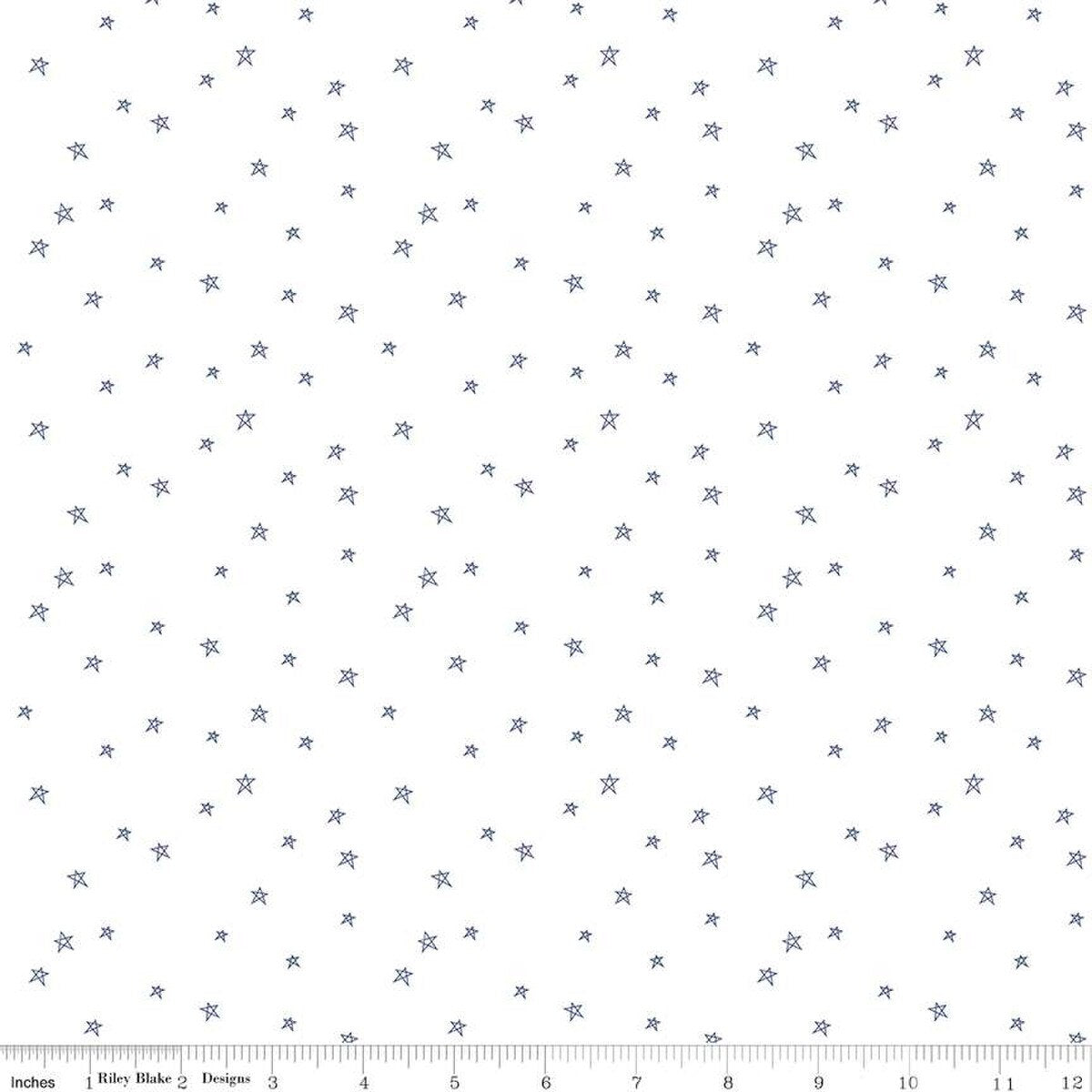 Bee Plaids – Quilting Cotton Fabric – Farmhouse Star - Denim