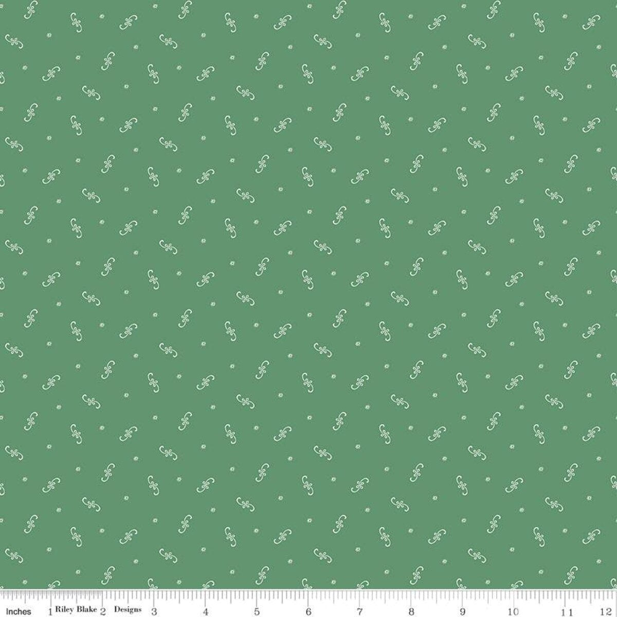 Prairie - Quilting Cotton Fabric - Fiddle - Deep Alpine
