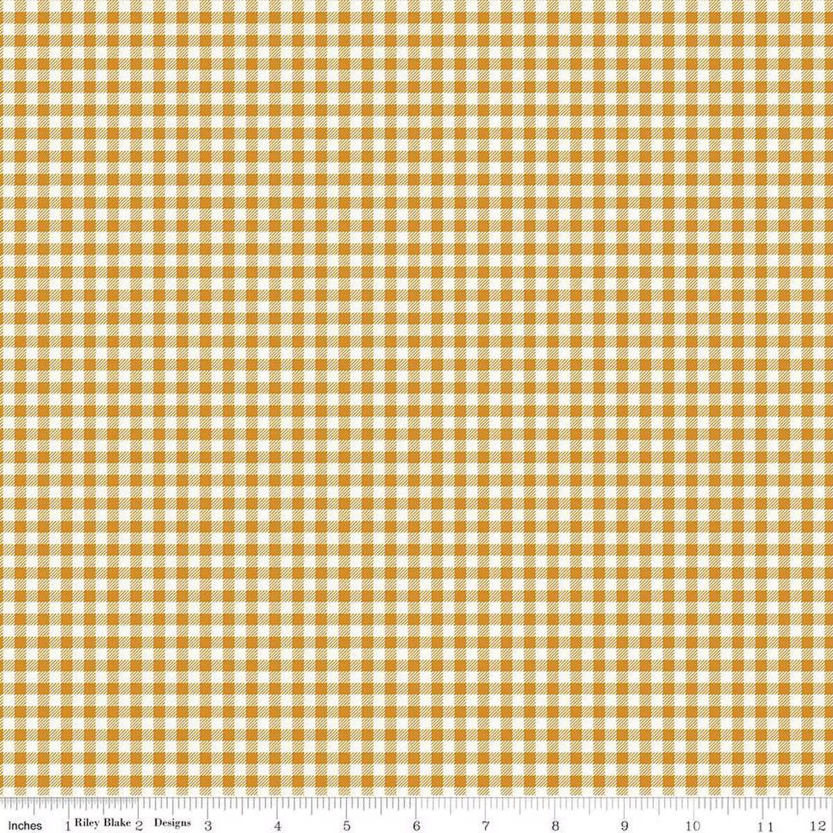 Bee Ginghams – Quilting Cotton Fabric – Tina - Butterscotch