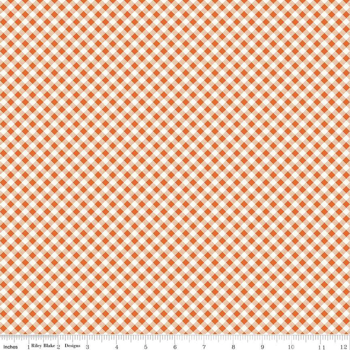 Bee Ginghams – Quilting Cotton Fabric – Lisa - Autumn