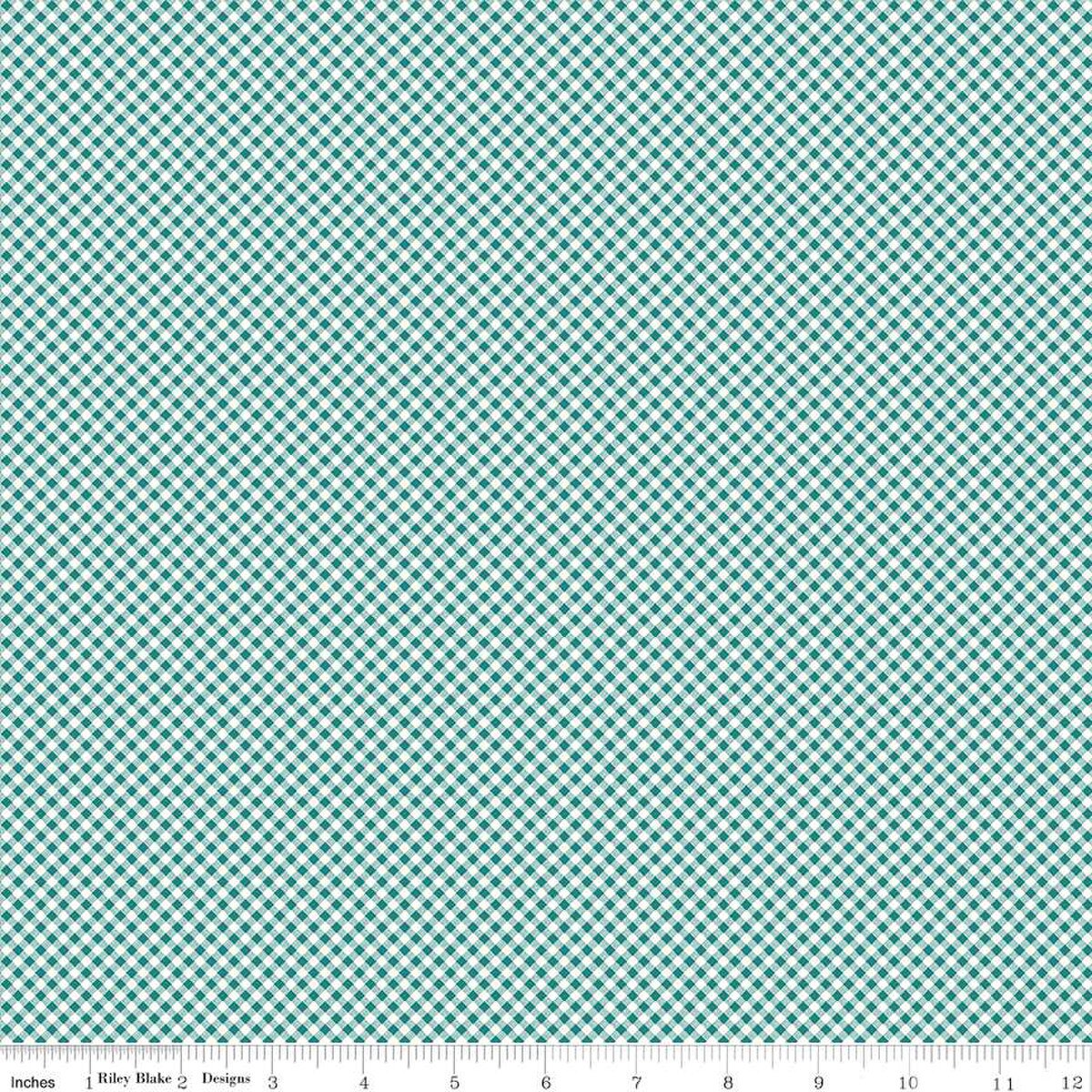 Bee Ginghams – Quilting Cotton Fabric – Kassidy - Jade