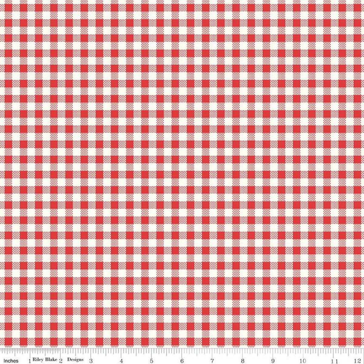 Bee Ginghams – Quilting Cotton Fabric – Natalie - Jazzberry