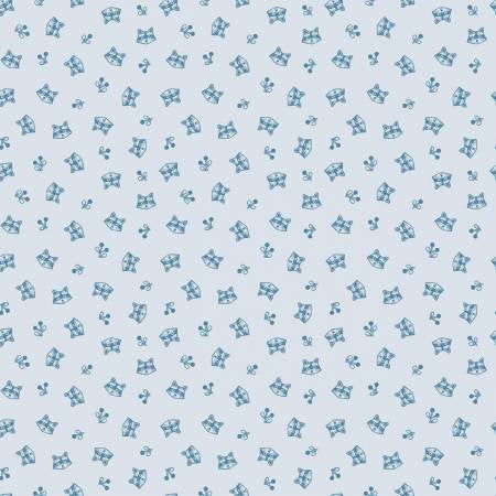 Twilight Creatures – Quilting Cotton Fabric – Ice - Light Blue