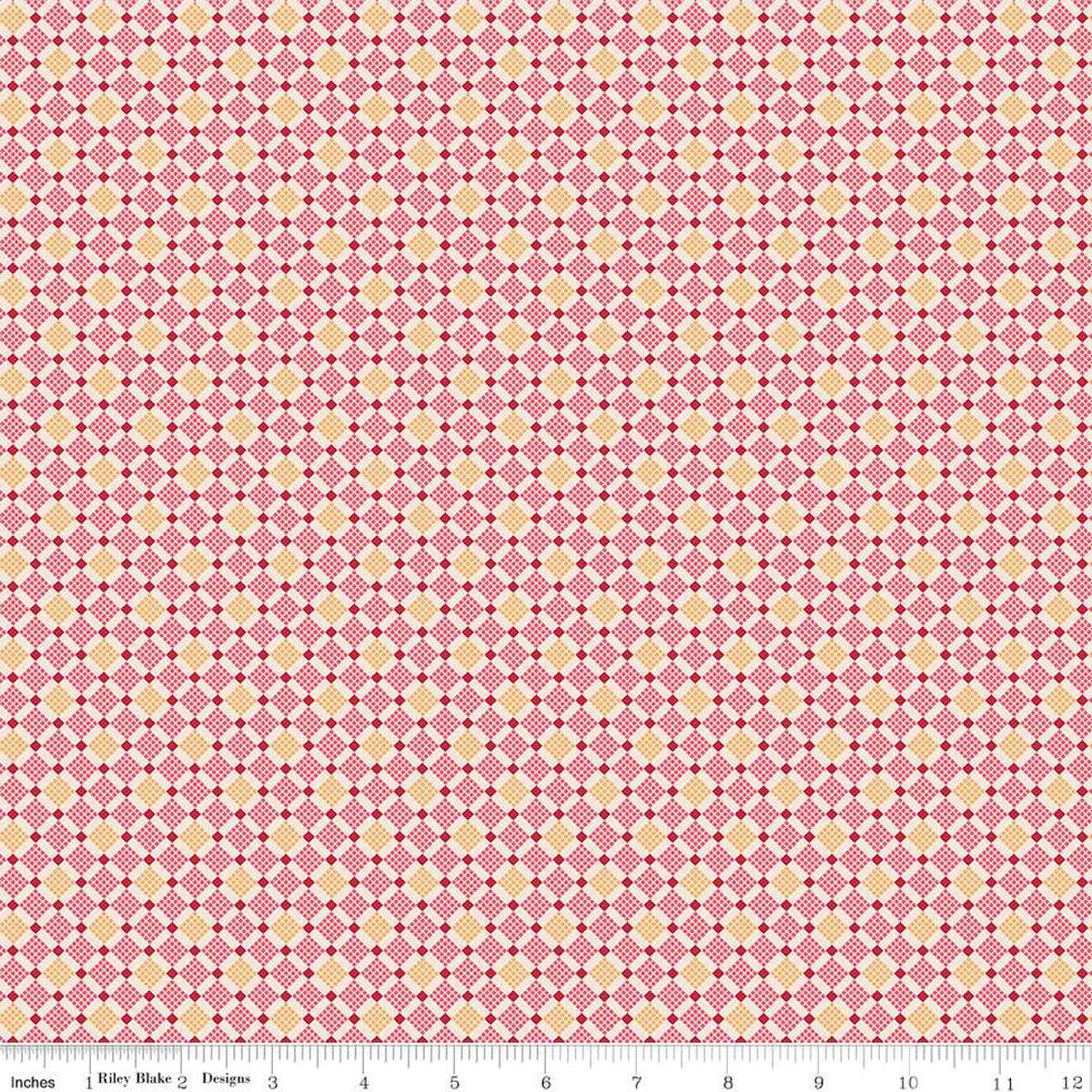 Piece and Plenty – Quilting Cotton Fabric - Plaid - Berry