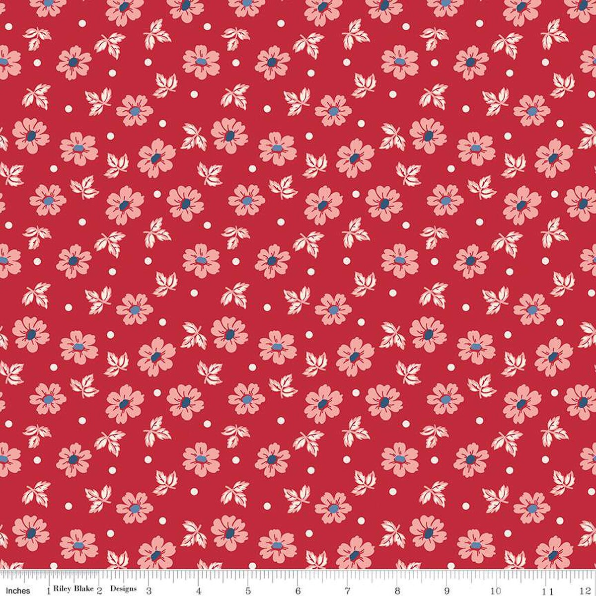 Americana – Quilting Cotton Fabric - Washington - Berry