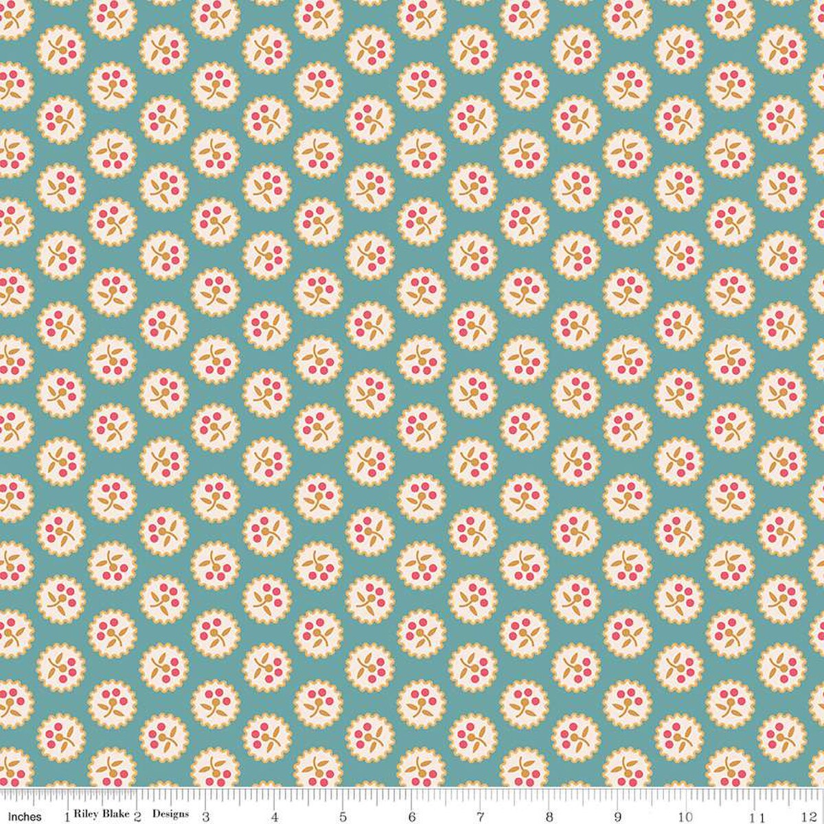 Americana – Quilting Cotton Fabric - Betsy - Raindrop