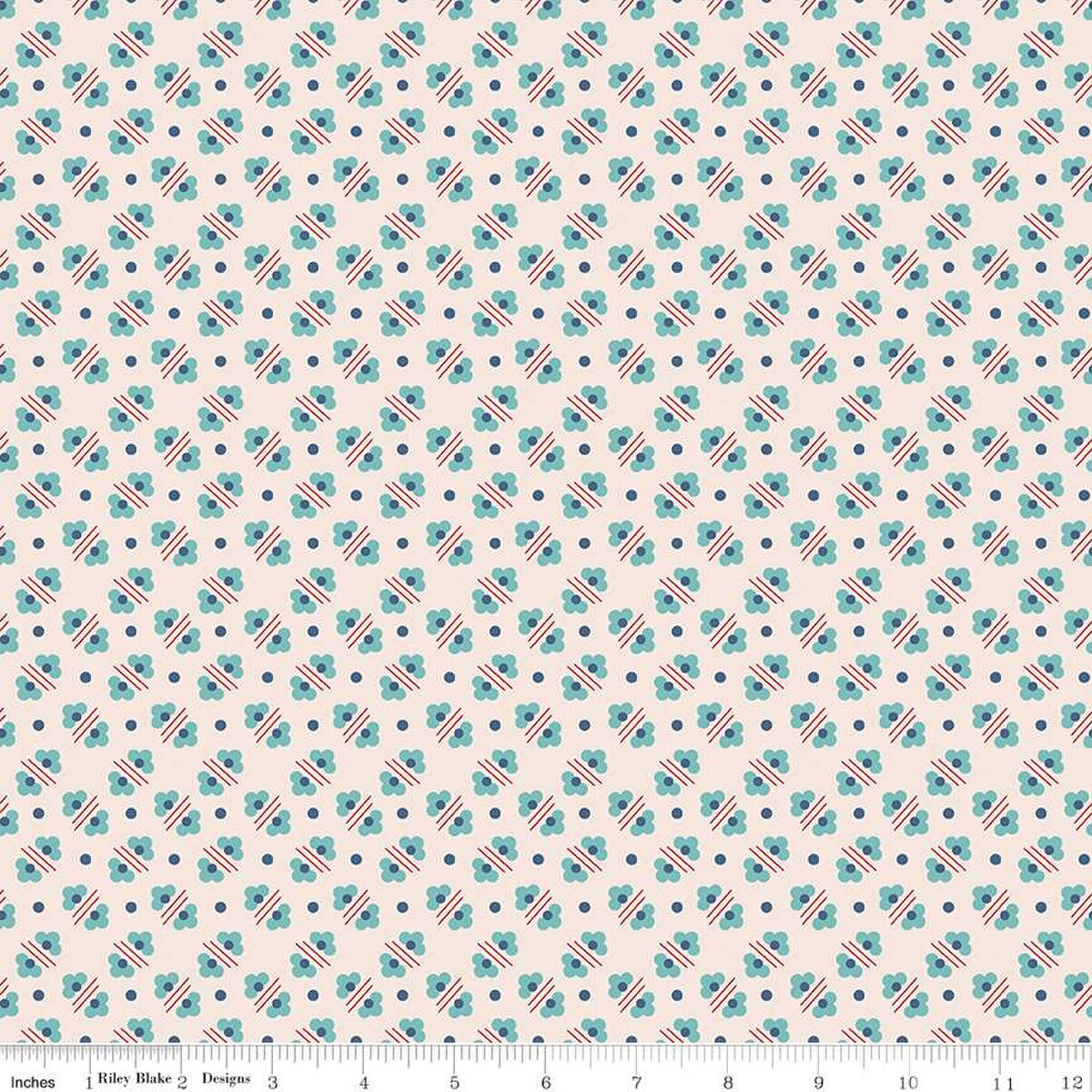 Americana – Quilting Cotton Fabric - Harriet - Latte