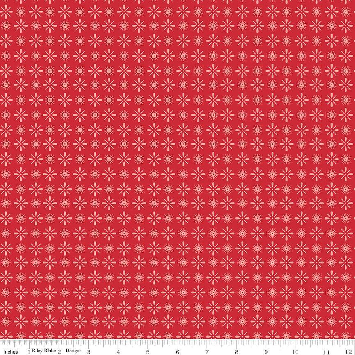 Americana – Quilting Cotton Fabric - Independence Riley - Red