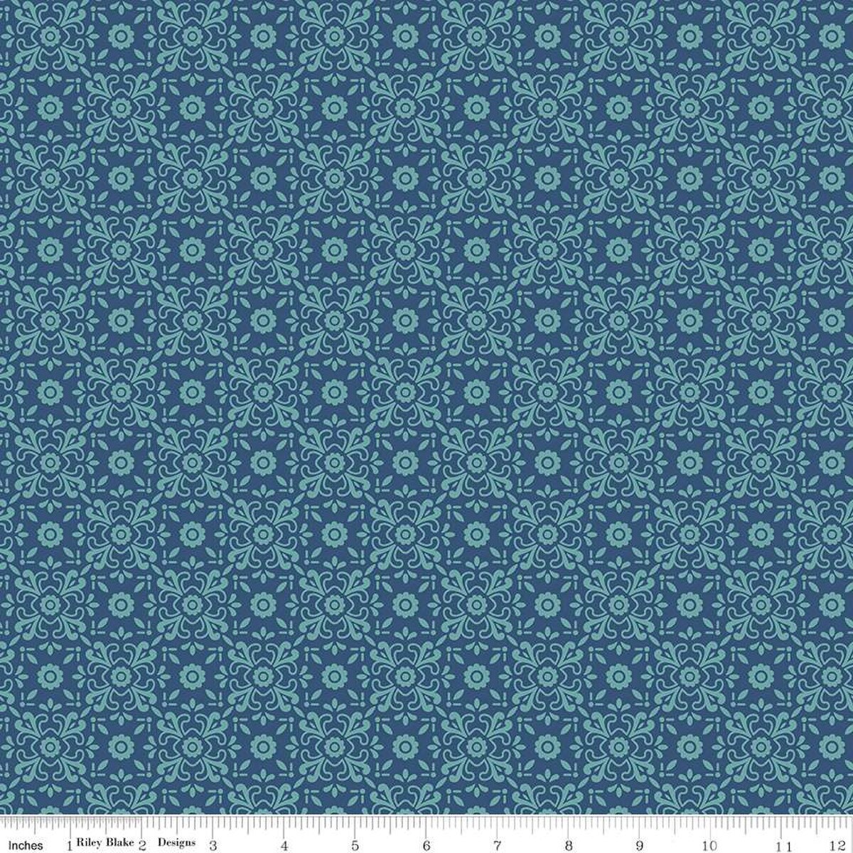 Americana – Quilting Cotton Fabric - Justice - Dark Denim