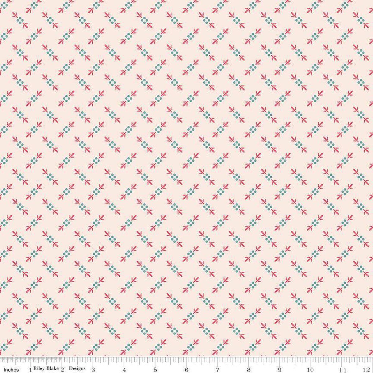 Americana – Quilting Cotton Fabric - Proud - Tea Rose