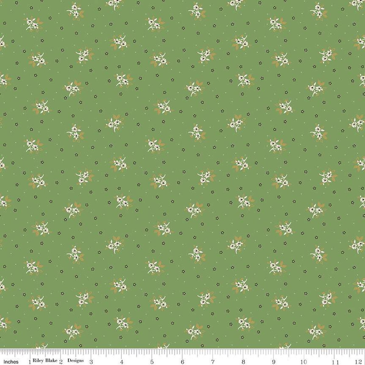 Gentler Times – Cotton Fabric – Lovely - Basil