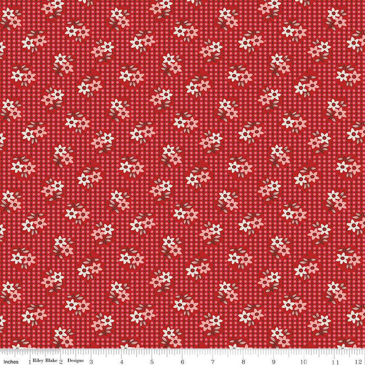 Gentler Times – Cotton Fabric – Nostalgia - Schoolhouse