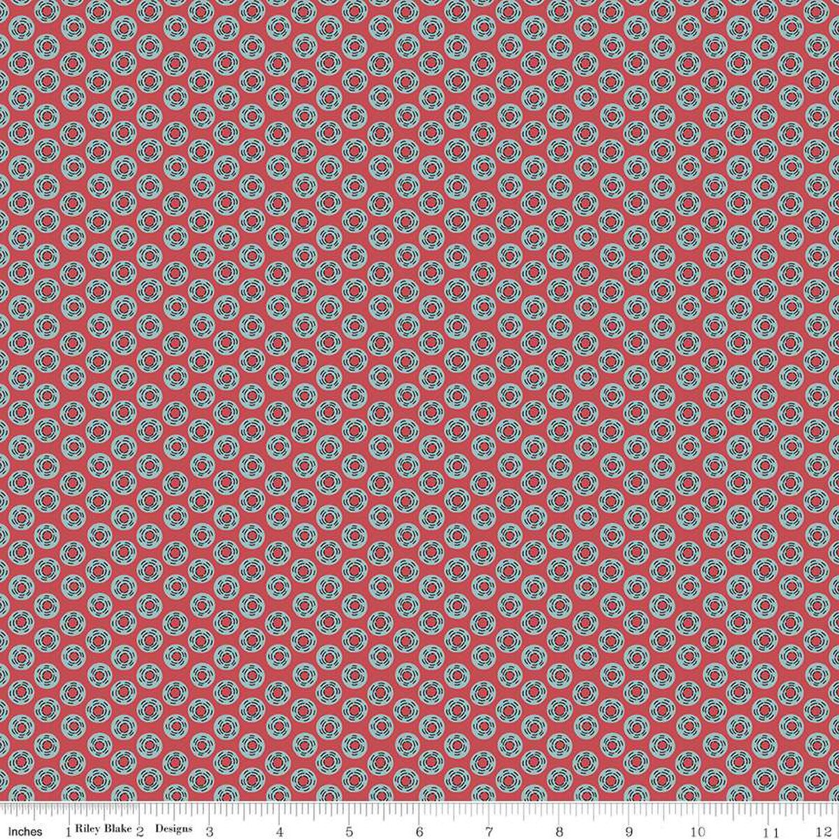 Emma – Quilting Cotton Fabric – Mr. Knightley - Red