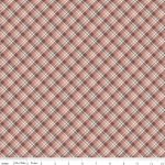 Evening on the Prairie - Quilting Cotton Fabric - Plaid - Dusty Rose