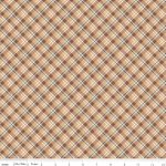 Evening on the Prairie - Quilting Cotton Fabric - Plaid - Sienna