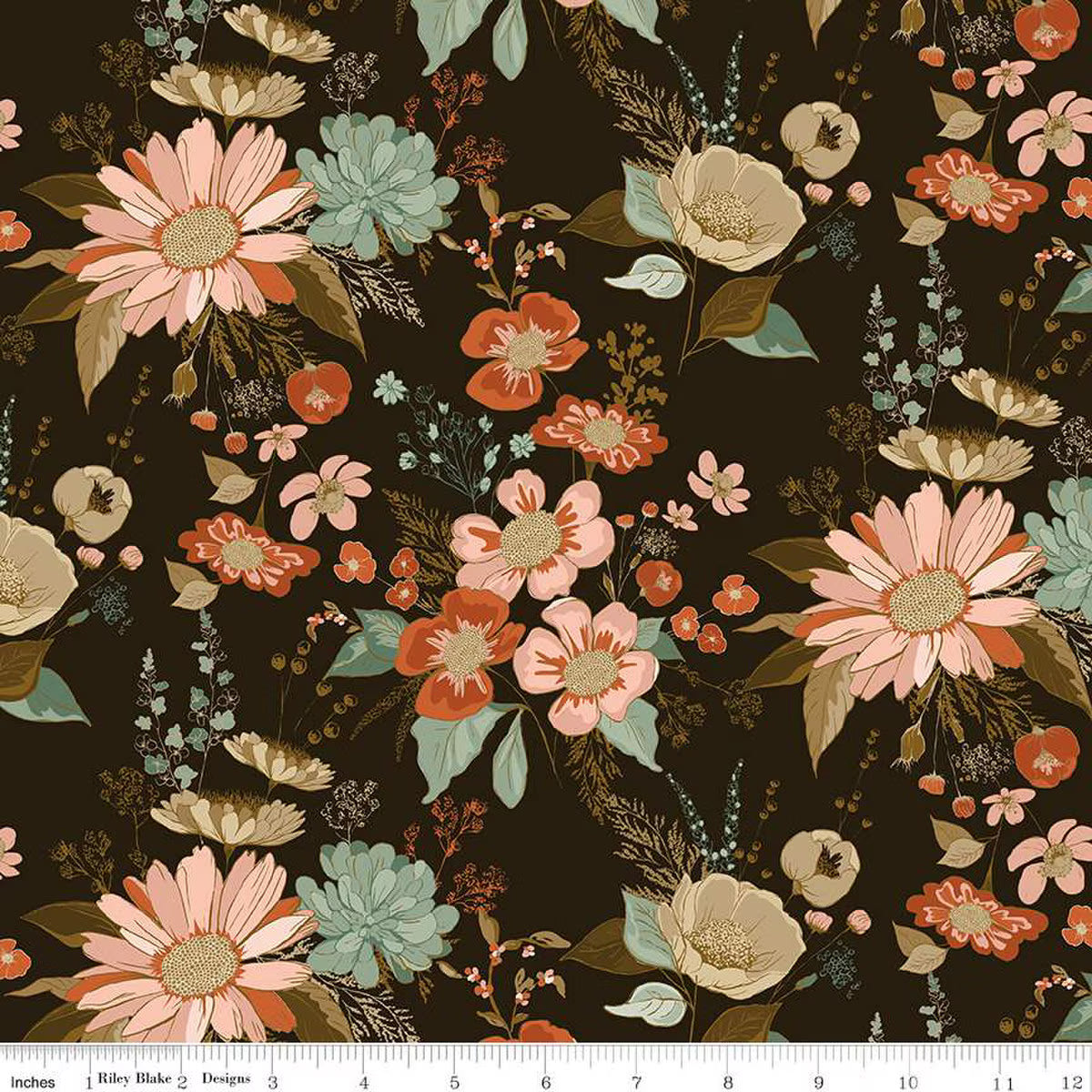 Morning Latte – Quilting Cotton Fabric – Main - Espresso