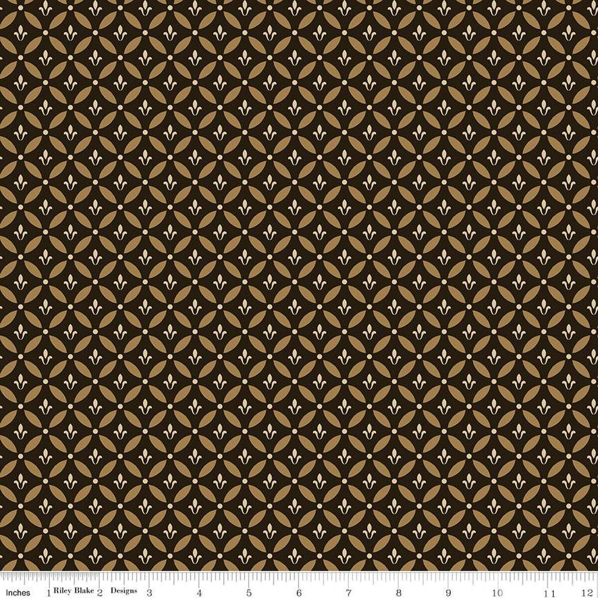 Morning Latte – Quilting Cotton Fabric – Tile - Espresso