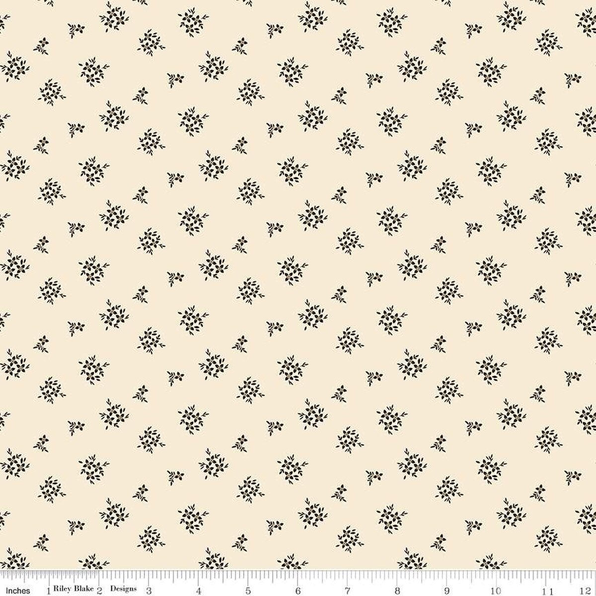 Morning Latte – Quilting Cotton Fabric – Ditsy - Latte