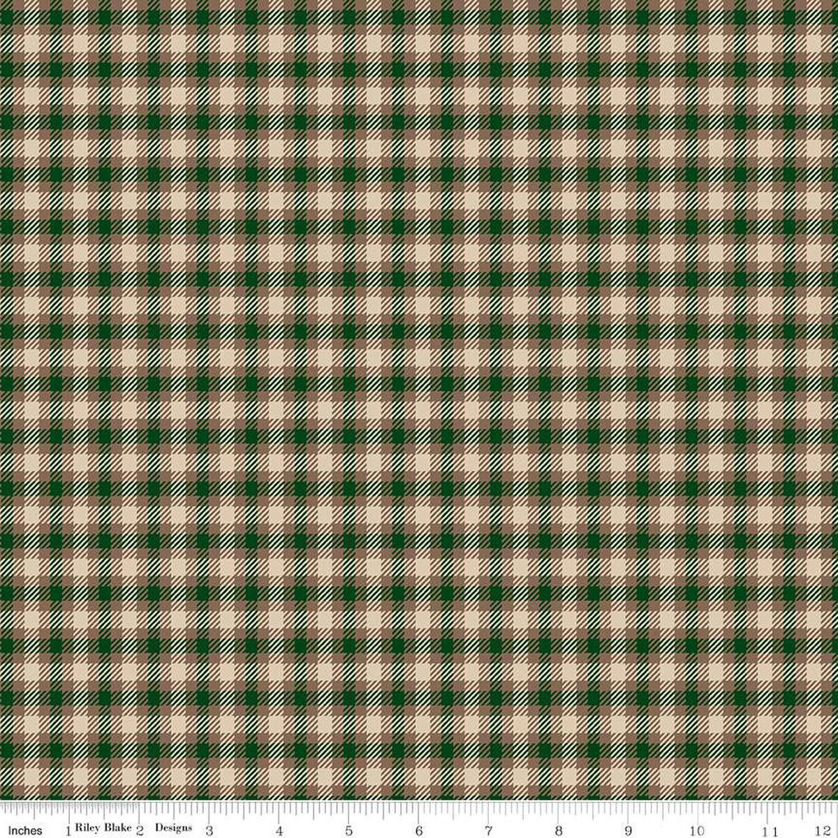 Plaid Venture Club – Quilting Cotton Fabric – Club Scout - Forest