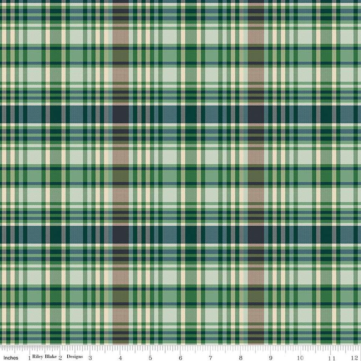 Plaid Venture Club – Quilting Cotton Fabric – Club Fisher - Green