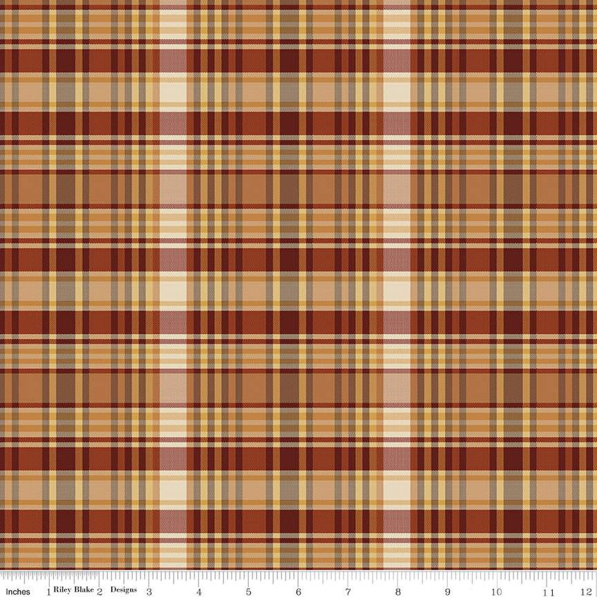 Plaid Venture Club – Quilting Cotton Fabric – Club Fisher - Nutmeg