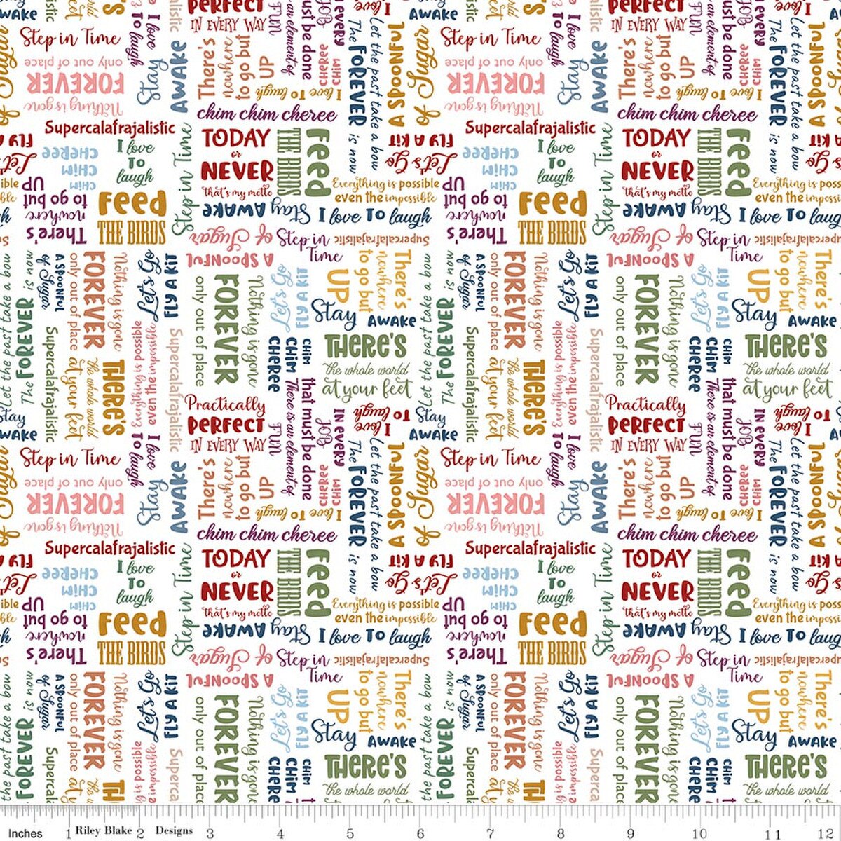 A Spoonful of Sugar - Quilting Cotton Fabric - Storybook - Cloud