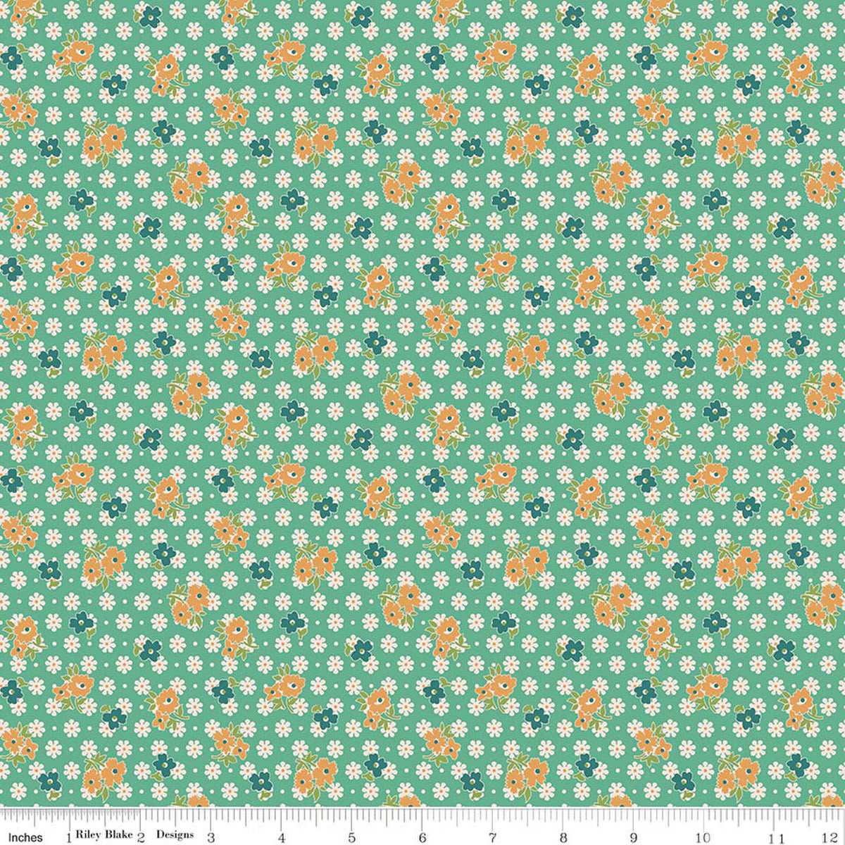 Farmer's Daughter – Quilting Cotton Fabric – Feedsack - Leaf