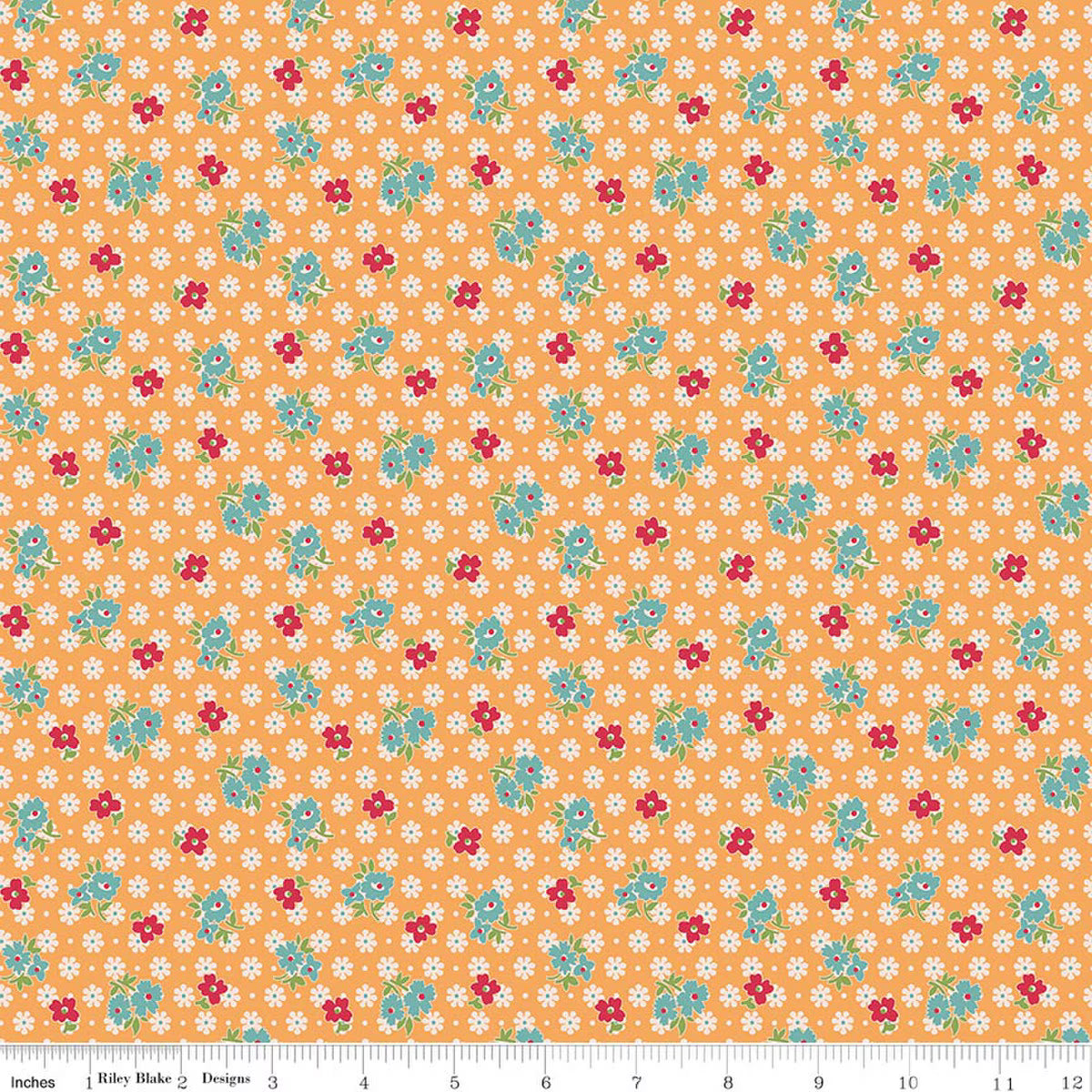 Farmer's Daughter – Quilting Cotton Fabric – Feedsack - Marigold