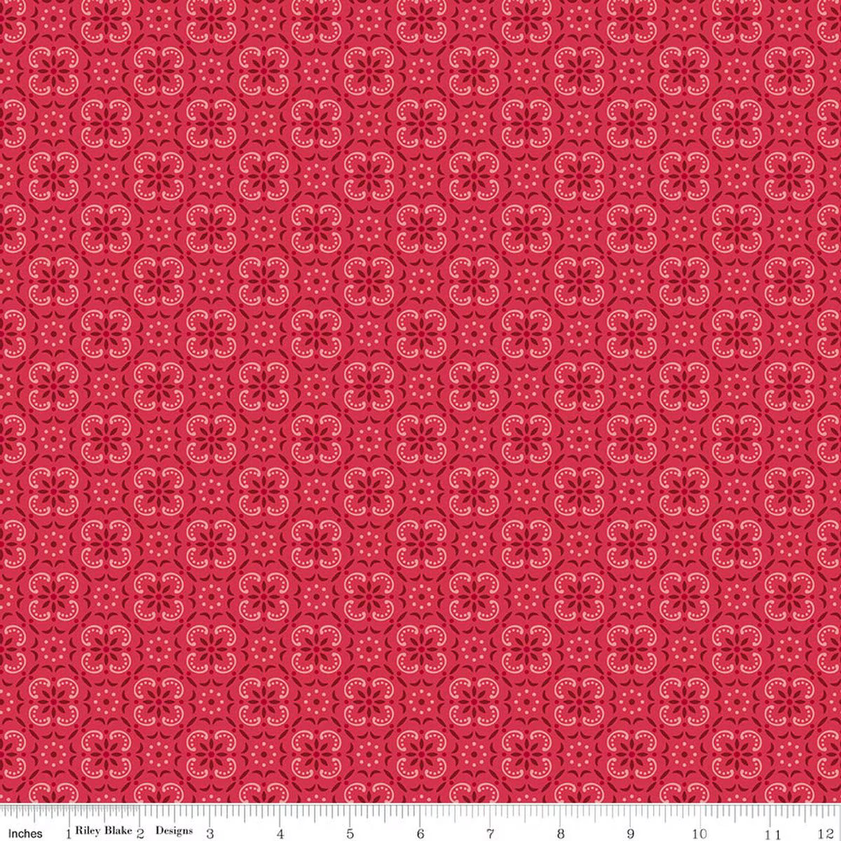 Farmer's Daughter – Quilting Cotton Fabric – Bandana - Tea Rose