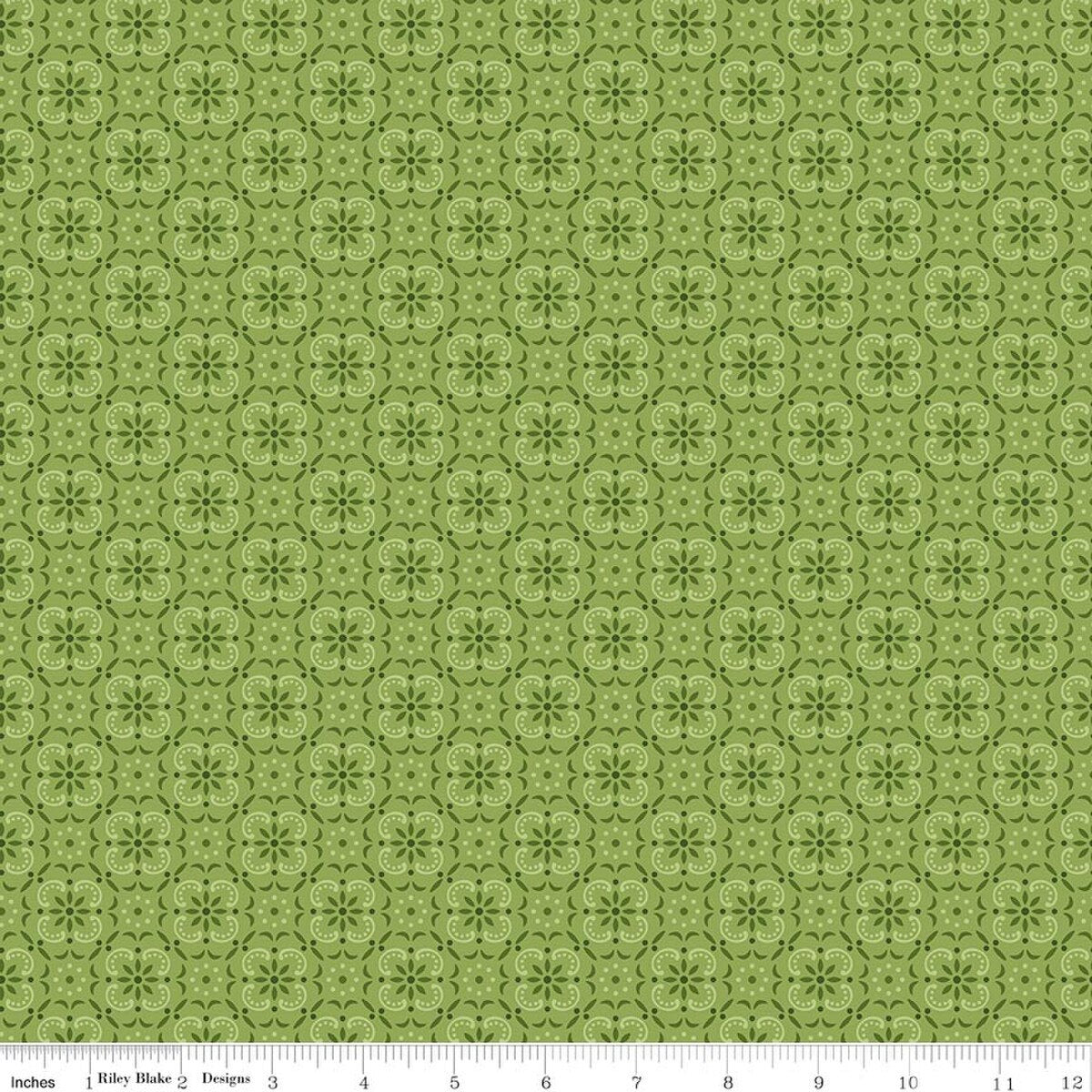 Farmer's Daughter – Quilting Cotton Fabric – Bandana - Thyme