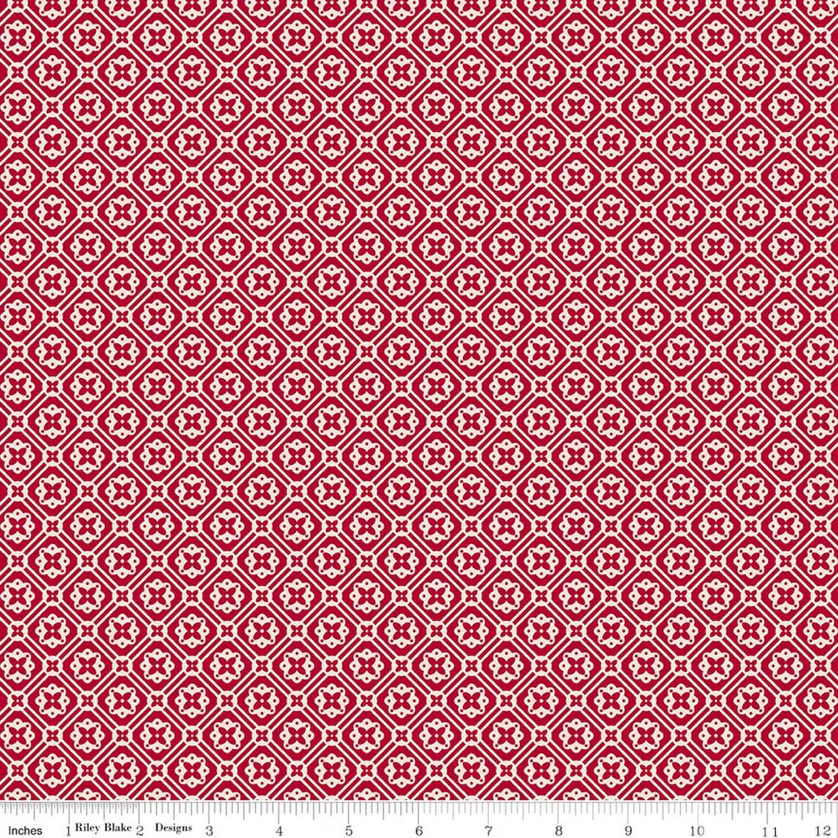 Farmer's Daughter – Quilting Cotton Fabric – Doily - Jazzberry