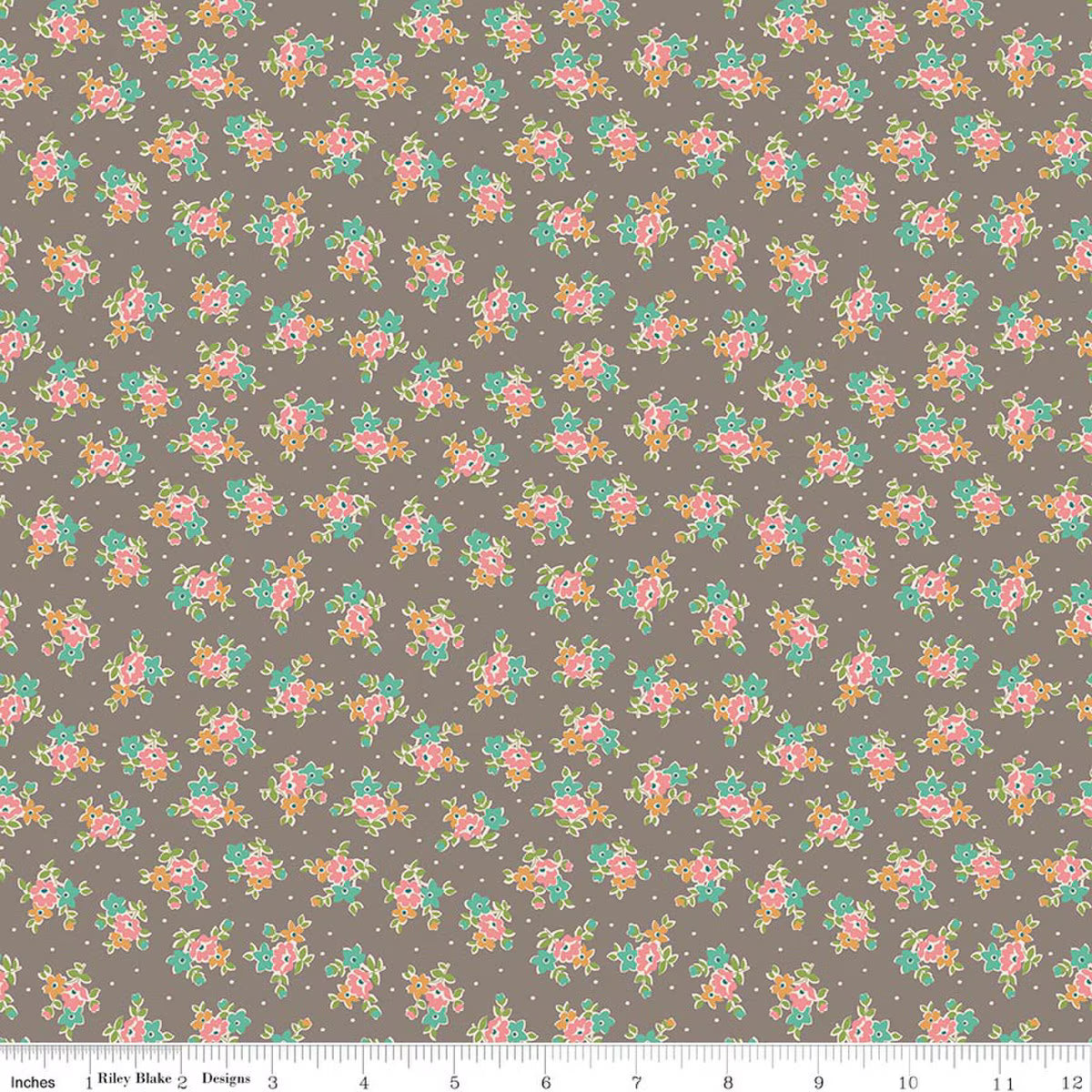 Farmer's Daughter – Quilting Cotton Fabric – Bouquet - Rustic