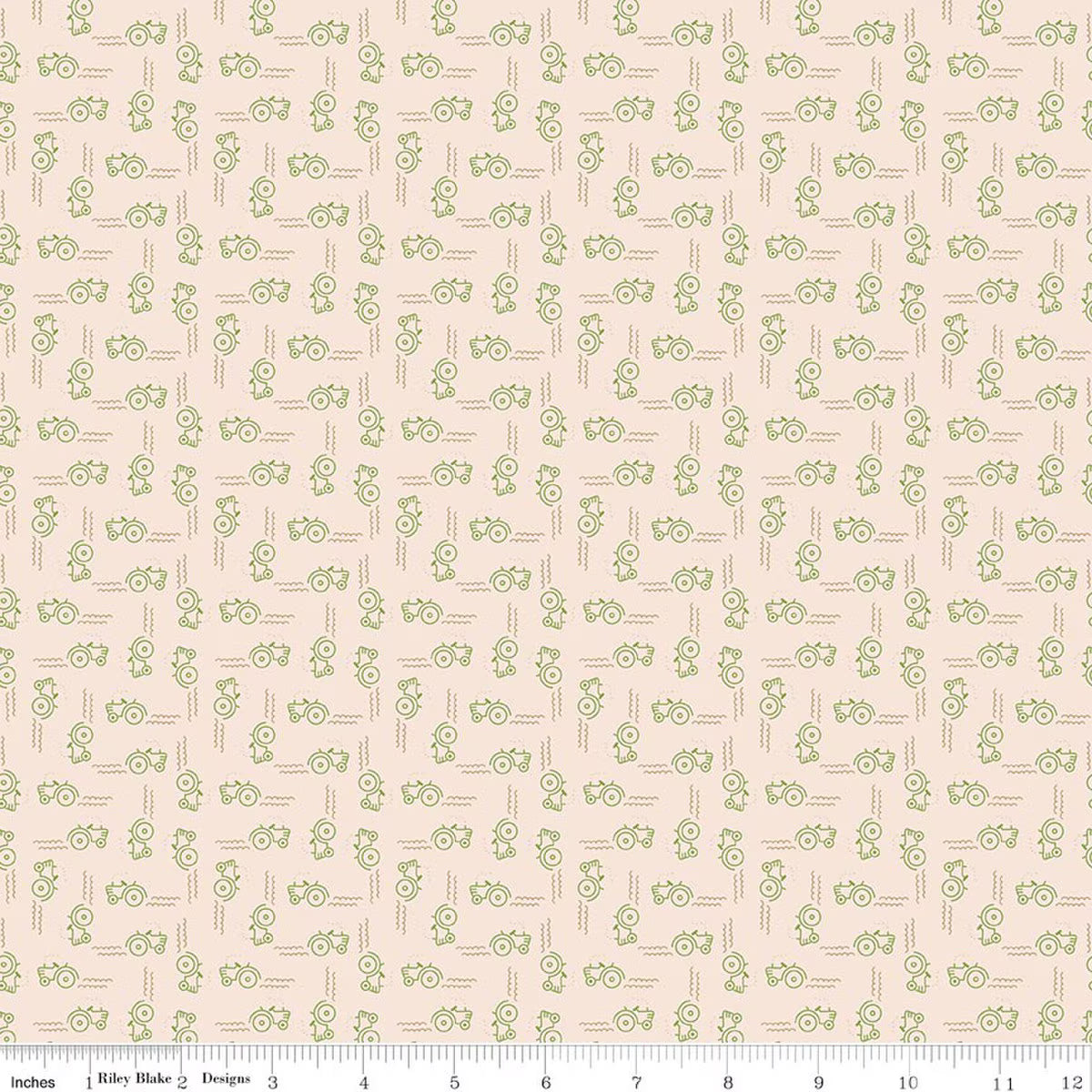 Farmer's Daughter – Quilting Cotton Background – Tractors - Thyme