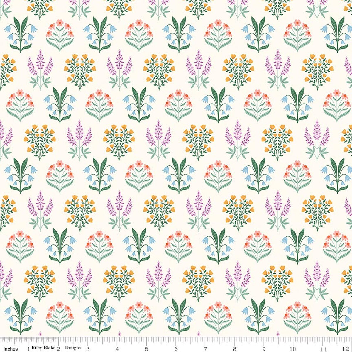 Meadow Moments - Quilting Cotton - Blossom Trail - Cream