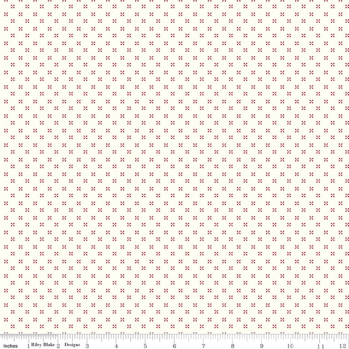 Radiant Ruby – Quilting Cotton Fabric – Dots - Cloud