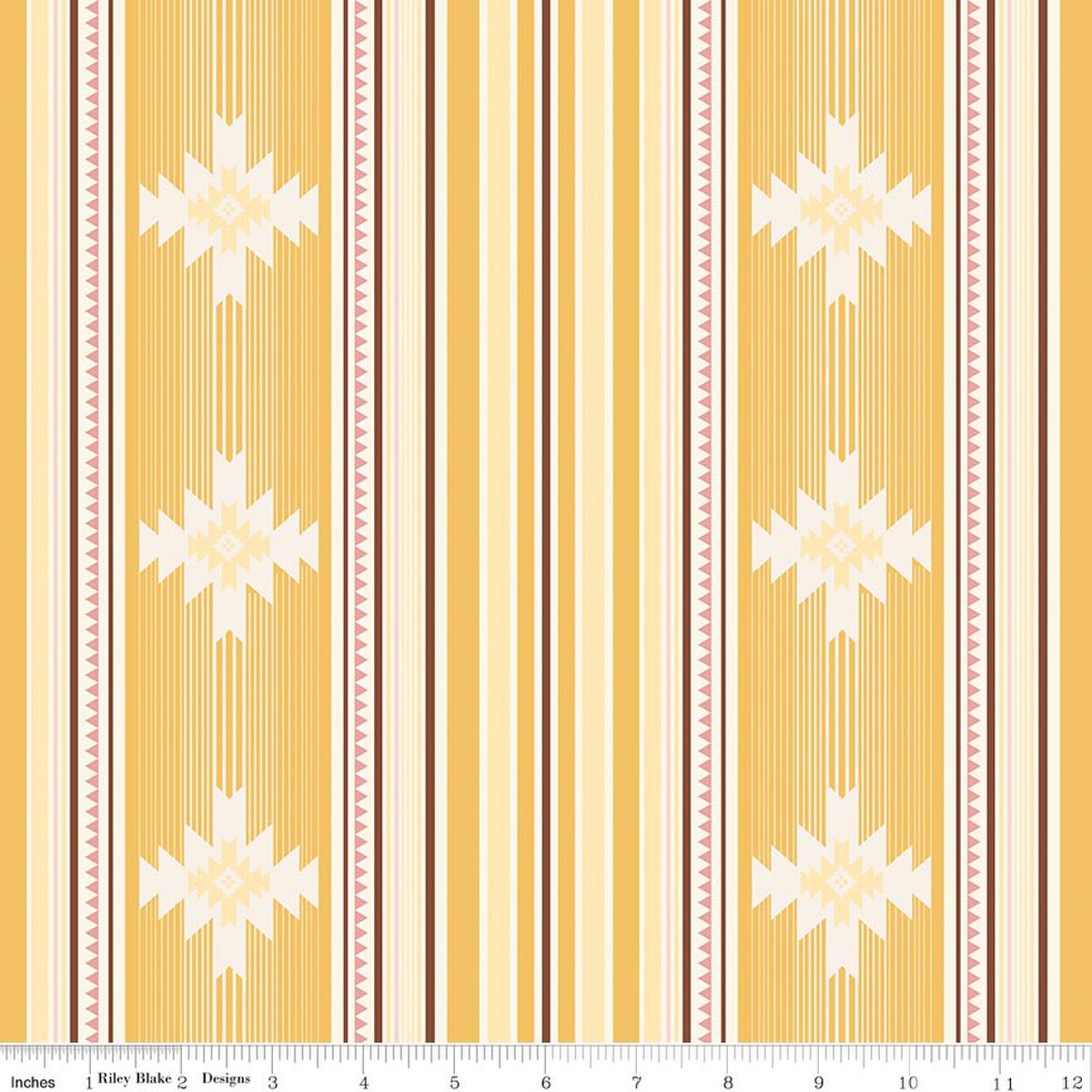Cowgirl - Quilting Cotton Fabric - Blanket - Yellow