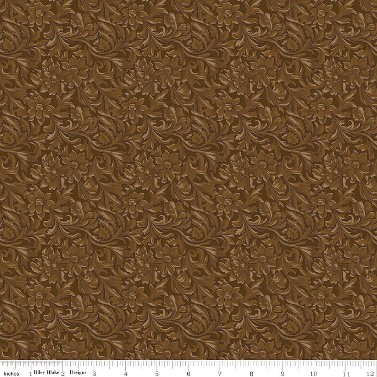 Cowgirl - Quilting Cotton Fabric - Leather - Brown