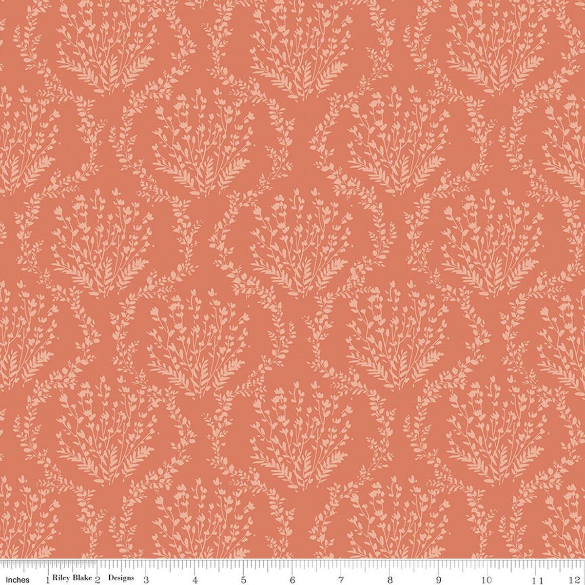 Sketchbook - Quilting Cotton Fabric - Vines - Ginger