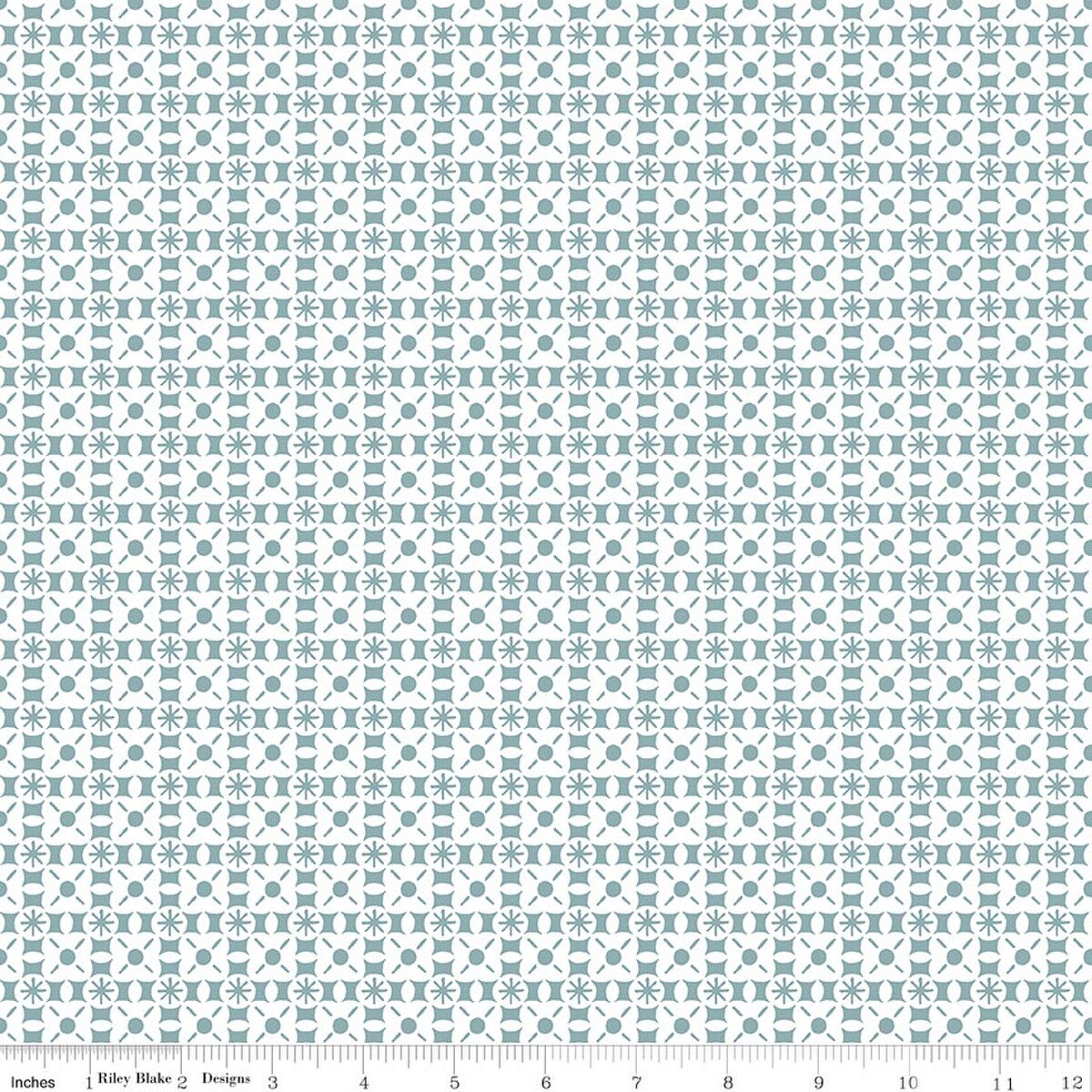 Sketchbook - Quilting Cotton Fabric - Geo - Blue