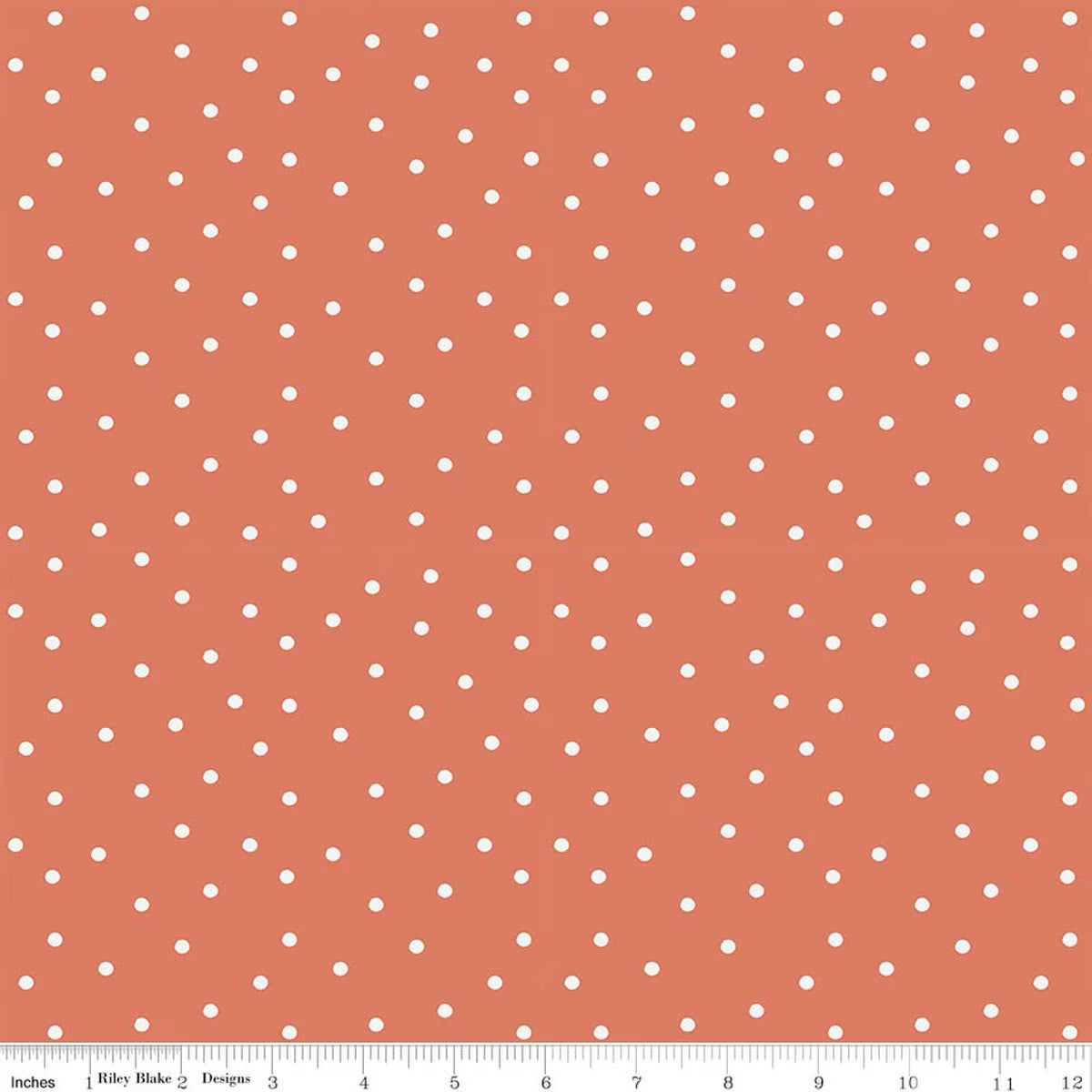 Sketchbook - Quilting Cotton Fabric - Dots - Ginger