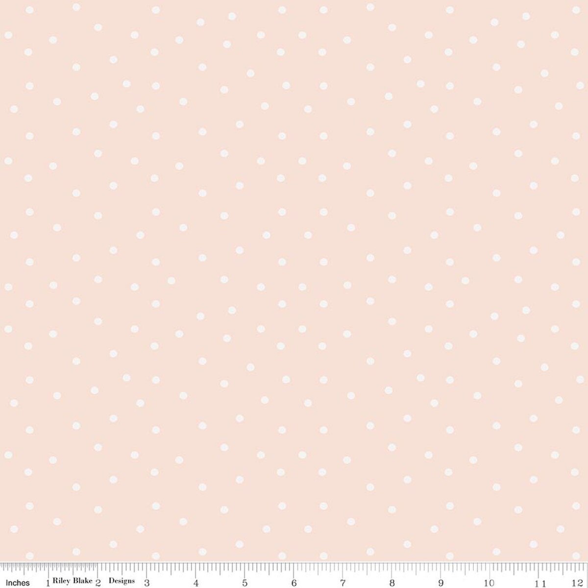 Sketchbook - Quilting Cotton Fabric - Dots - Peachy