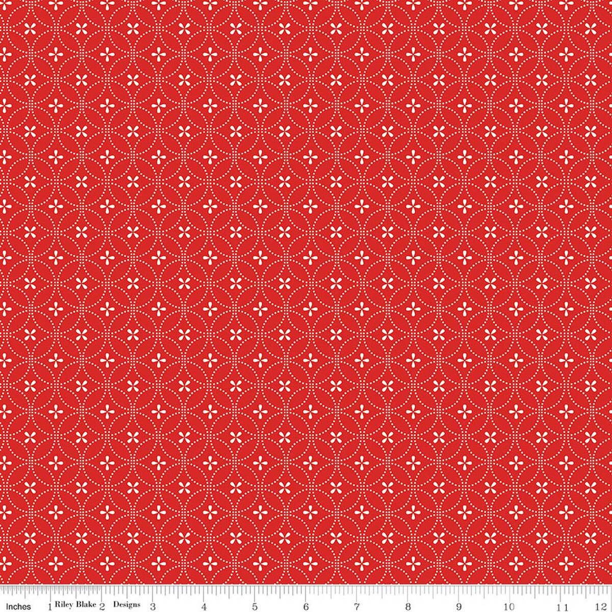 Summer's in Town - Quilting Cotton - Circle Dots - Red