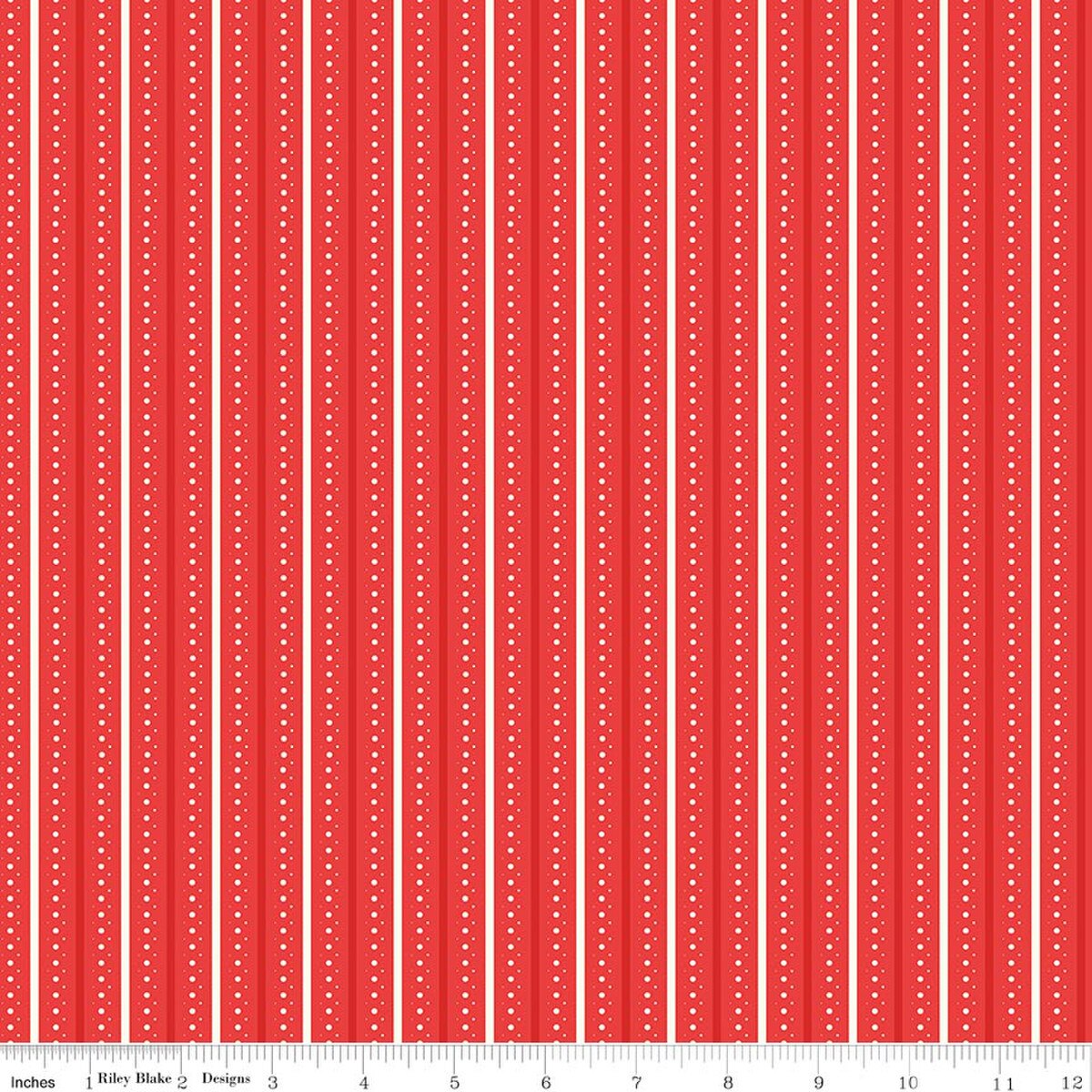 Summer's in Town - Quilting Cotton - Stripes - Red