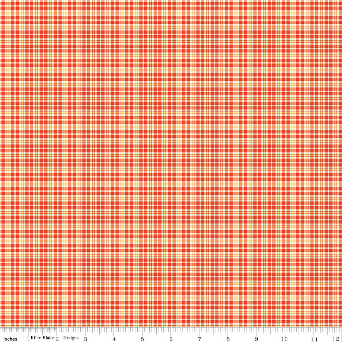 Summer's in Town - Quilting Cotton - Plaid - Red