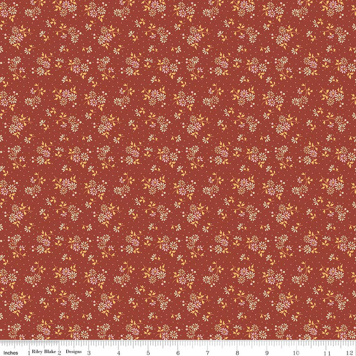 Baked With Love - Quilting Cotton Fabric - Blessings - Terracotta