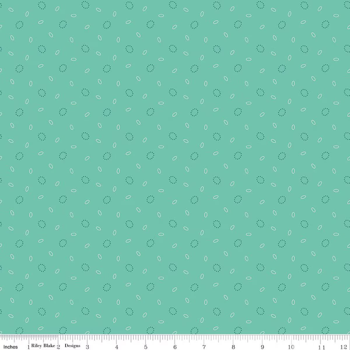 Baked With Love - Quilting Cotton Fabric - Grandma's Pearl - Sea Glass